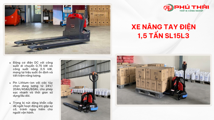Đặc điểm của xe nâng tay điện SL15L3